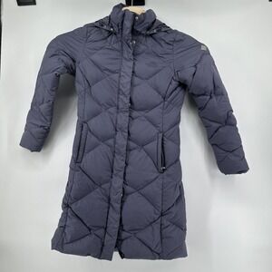 North Face Miss Metro Parka Jacket Womens S Purple Down Puffer Quilted